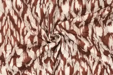 -Gesteppter Stoff - Blurry Ikat Gradini - braun - 21012-108 - Gesteppter Stoff - Blurry Ikat Gradini - braun - 21012-108
