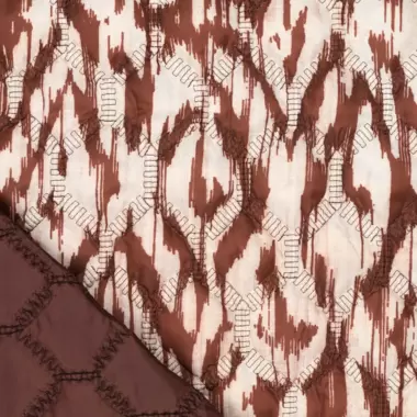 -Gesteppter Stoff - Blurry Ikat Gradini - braun - 21012-108 - Gesteppter Stoff - Blurry Ikat Gradini - braun - 21012-108