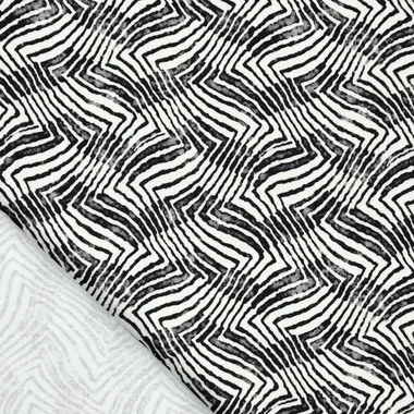 -Stretch stof - cotton velvet - digitaal abstract - zwart wit - 21300-001 - Stretch stof - cotton velvet - digitaal abstract - zwart wit - 21300-001
