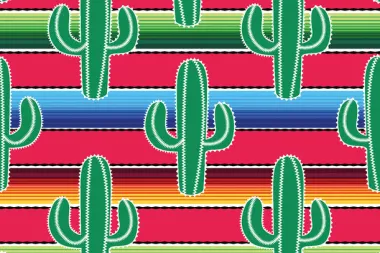 -Texture stof - Mexico cactus - groen multi - 20863-015 - Texture stof - Mexico cactus - groen multi - 20863-015