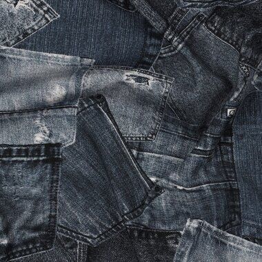 -Jersey - digitale Jeans pocket- jeansblau - 4106-007 - Jersey - digitale Jeans pocket- jeansblau - 4106-007