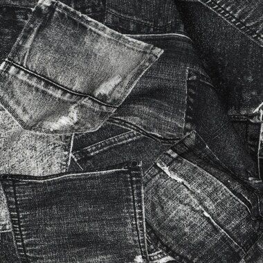 -Jersey - digitale Jeans Pocket- dunkelgrau - 4106-012 - Jersey - digitale Jeans Pocket- dunkelgrau - 4106-012
