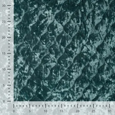 -Gesteppter Stoff - Velours Quilt - petrol - 22769-944 - Gesteppter Stoff - Velours Quilt - petrol - 22769-944