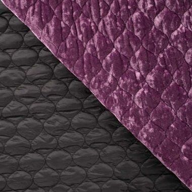 -Gesteppter Stoff - Velours Quilt- Cyclamen - 22769-180 - Gesteppter Stoff - Velours Quilt- Cyclamen - 22769-180