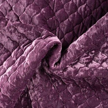 -Gesteppter Stoff - Velours Quilt- Cyclamen - 22769-180 - Gesteppter Stoff - Velours Quilt- Cyclamen - 22769-180