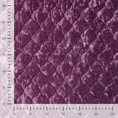 -Gesteppter Stoff - Velours Quilt- Cyclamen - 22769-180 - Gesteppter Stoff - Velours Quilt- Cyclamen - 22769-180