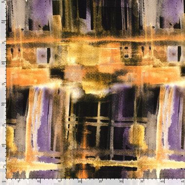-Tricot stof - punta di roma - abstract - paars - 22203-045 - Tricot stof - punta di roma - abstract - paars - 22203-045