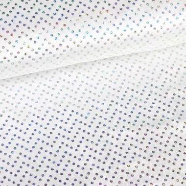 -Velours de panne - hologram - wit - 3510-131 - Velours de panne - hologram - wit - 3510-131