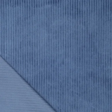 -Tricot stof - corduroy - jeansblauw - 0729-690 - Tricot stof - corduroy - jeansblauw - 0729-690