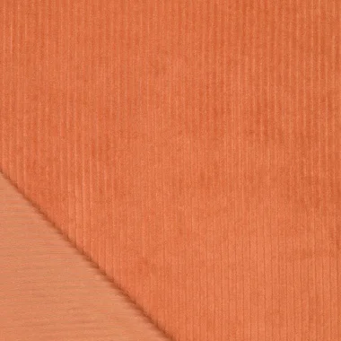 -Tricot stof - corduroy - terra/oranje - 0729-454 - Tricot stof - corduroy - terra/oranje - 0729-454