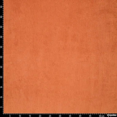 -Tricot stof - corduroy - terra/oranje - 0729-454 - Tricot stof - corduroy - terra/oranje - 0729-454