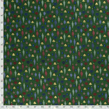 -Kerststof - katoen poplin - kerstballen folie - rood - 20730-015 - Kerststof - katoen poplin - kerstballen folie - rood - 20730-015