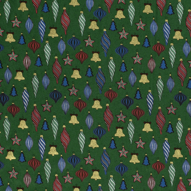 -Kerststof - katoen poplin - kerstballen folie - rood - 20730-015 - Kerststof - katoen poplin - kerstballen folie - rood - 20730-015