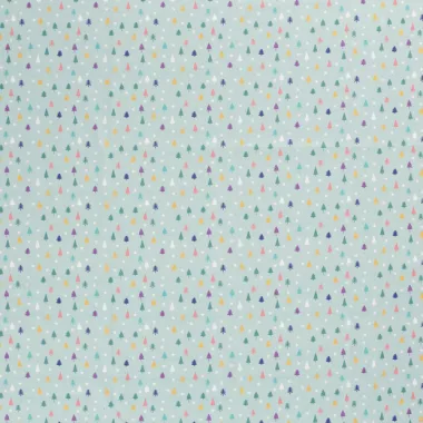 -Kerststof - katoen poplin - kerstbomen en kerststerren - mint - 20769-021 - Kerststof - katoen poplin - kerstbomen en kerststerren - mint - 20769-021