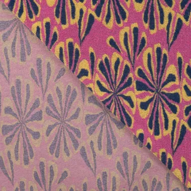 -Badstof - rekbare badstof - jacquard fantasie bloemen - roze - 47059-170 - Badstof - rekbare badstof - jacquard fantasie bloemen - roze - 47059-170
