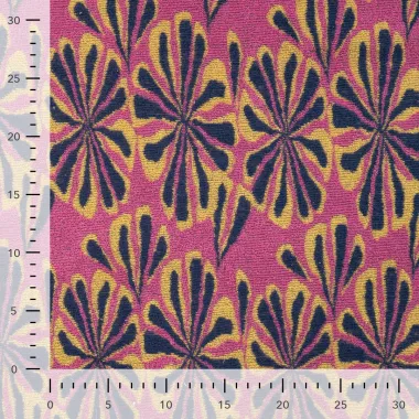 -Badstof - rekbare badstof - jacquard fantasie bloemen - roze - 47059-170 - Badstof - rekbare badstof - jacquard fantasie bloemen - roze - 47059-170