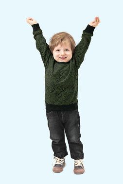 -Sweattricot - abstract - groen zwart - 20538-069 - Sweattricot - abstract - groen zwart - 20538-069