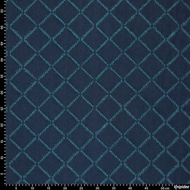-Spijkerstof - indigo twist diamonds - blauw - 21923-660 - Spijkerstof - indigo twist diamonds - blauw - 21923-660