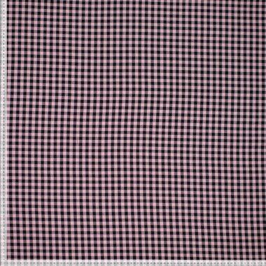 -Geruite stof - roze zwart - 410079-13 - Geruite stof - roze zwart - 410079-13