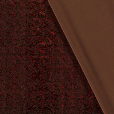 -Lamé - foliedruk slangen - brons - 2213-060 - Lamé - foliedruk slangen - brons - 2213-060