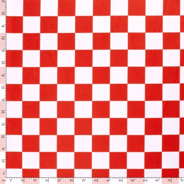 -Texture - ruiten - rood wit - 20812-015 - Texture - ruiten - rood wit - 20812-015