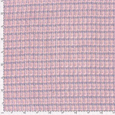 -Polyester stof - jacquard lurex - lichtblauw - 23257-002 - Polyester stof - jacquard lurex - lichtblauw - 23257-002