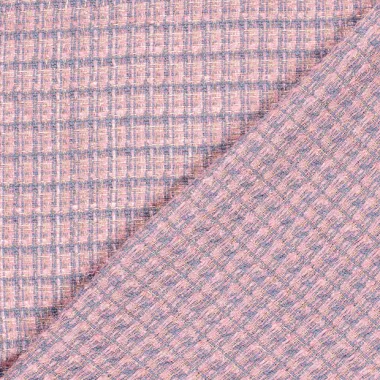 -Polyester stof - jacquard lurex - lichtblauw - 23257-002 - Polyester stof - jacquard lurex - lichtblauw - 23257-002