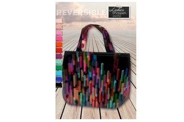 -Paneel stof - canvas paneel voor een tas - digitaal fantasie - zwart roze multi - 24052 - Paneel stof - canvas paneel voor een tas - digitaal fantasie - zwart roze multi - 24052