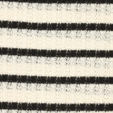 -Strickstoff - crochet stripe - schwarz ecru - 21713-998 - Strickstoff - crochet stripe - schwarz ecru - 21713-998