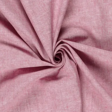 -Linnen stof - linnen mix chambré - melange donker rood - 23031-016 - Linnen stof - linnen mix chambré - melange donker rood - 23031-016