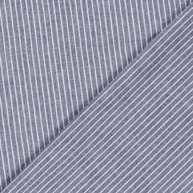 -Leinen - Leinenmischung Chambré - Streifen - marineblau - 23033-008 - Leinen - Leinenmischung Chambré - Streifen - marineblau - 23033-008