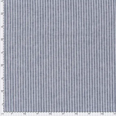 -Leinen - Leinenmischung Chambré - Streifen - marineblau - 23033-008 - Leinen - Leinenmischung Chambré - Streifen - marineblau - 23033-008