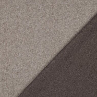 -Gestrickter Stoff - knitted Woll-Look - taupe melange - 3746-006 - Gestrickter Stoff - knitted Woll-Look - taupe melange - 3746-006