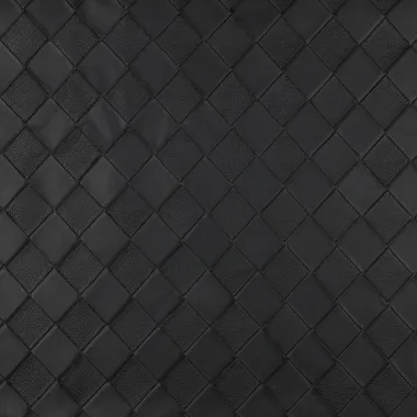 -Kunstleer stof - faux leather woven - zwart - 3687-001 - Kunstleer stof - faux leather woven - zwart - 3687-001