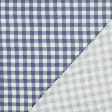 -Flanel stof - checks - blauw - 5080-020 - Flanel stof - checks - blauw - 5080-020