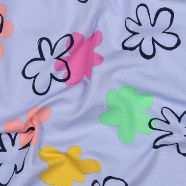-Jersey - Blumen - lavendel - 5096-006 - Jersey - Blumen - lavendel - 5096-006