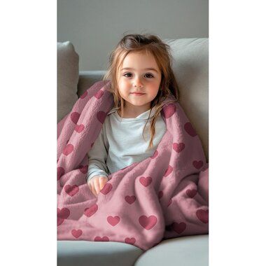 -Fleece - Herzen - mauve - 5413-011 - Fleece - Herzen - mauve - 5413-011