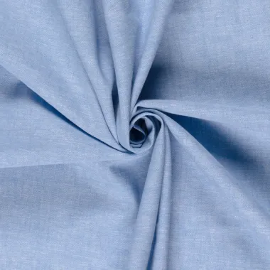 -Linnen stof - linnen mix chambré - babyblauw - 23031-003 - Linnen stof - linnen mix chambré - babyblauw - 23031-003