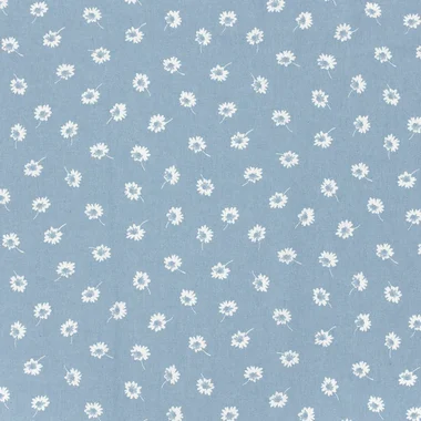-Denim stof - bloemen - lichtblauw - 23217-003 - Denim stof - bloemen - lichtblauw - 23217-003