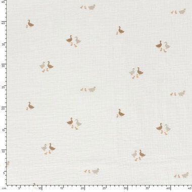-Musselin - Enten - off-white - 23409-051 - Musselin - Enten - off-white - 23409-051