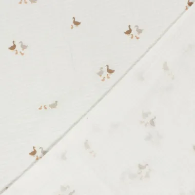 -Hydrofiel stof - eendjes - gebroken wit - 23409-051 - Hydrofiel stof - eendjes - gebroken wit - 23409-051