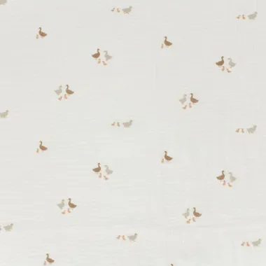 -Hydrofiel stof - eendjes - gebroken wit - 23409-051 - Hydrofiel stof - eendjes - gebroken wit - 23409-051