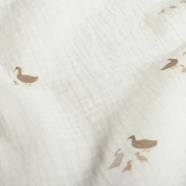 -Hydrofiel stof - eendjes - gebroken wit - 23409-051 - Hydrofiel stof - eendjes - gebroken wit - 23409-051