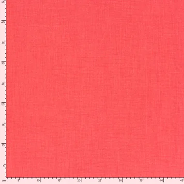 -Polyester stof - linnenlook - koraal - 23229-016 - Polyester stof - linnenlook - koraal - 23229-016