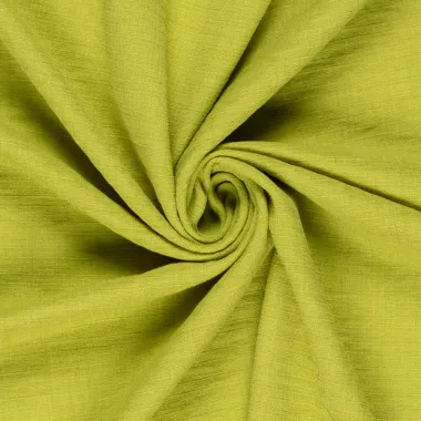 -Polyester stof - linnenlook - limoen groen - 23229-023 - Polyester stof - linnenlook - limoen groen - 23229-023