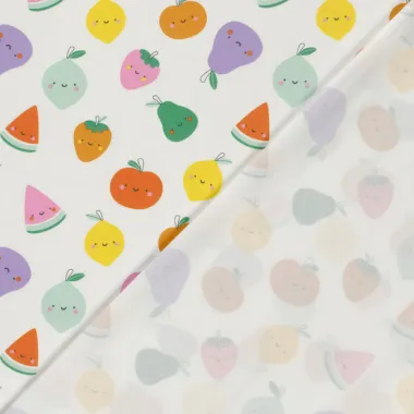 -Tricot stof - fruit - gebroken wit - 23640-051 - Tricot stof - fruit - gebroken wit - 23640-051