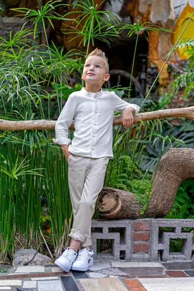 -Viskose - Leinenmischung Slub - cremefarben - 13579-051 - Viskose - Leinenmischung Slub - cremefarben - 13579-051