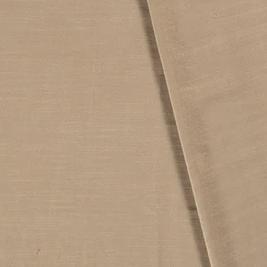 -Viscose stof - linnenmix slub - donkerbeige - 13579-152 - Viscose stof - linnenmix slub - donkerbeige - 13579-152