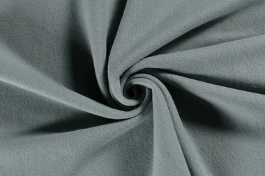 -Fleece stof - fleece katoen brushed - staalblauw - 10004-106 - Fleece stof - fleece katoen brushed - staalblauw - 10004-106