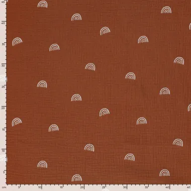 -Hydrofiel stof - regenboog - terra - 23423-114 - Hydrofiel stof - regenboog - terra - 23423-114